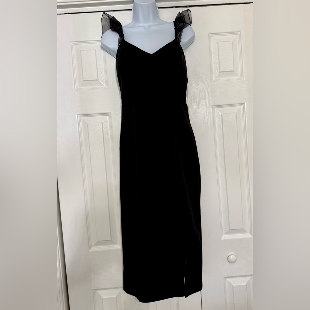 Francesca's Black Midi Dress - Picture 2 of 8